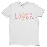 1 Washed Pink Design Printed Loser Lover Sneaker Matching T-Shirt
