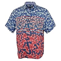 Tommy Bahama Veracruz Cay Flora and Stripes Camp Shirt