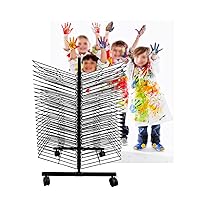 Drying Racks,50-Layer Art Drying Rack,Wire Mesh Art Class Drying Easel,Easy to Move with Pulleys,and Space Saving Studio Easel/50 Floors