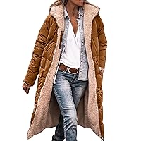 Long Winter Coats for Women 2023 Trendy Fleece Lined Fuzzy Zip Up Puffy Lightweight Sherpa Jacket Fleece Jacket