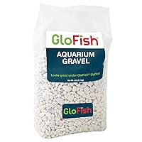 aquarium Gravel 5 Pounds, White, Complements GloFish Tanks (29022)