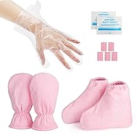 200pcs Paraffin Bath Liners for Hand & Paraffin Wax Gloves for Hand and Feet, Segbeauty Plastic Mitten Bags, Gloves & Socks for Hot Wax Hand thera-py, Heated Hand SPA Mittens, Liner Covers