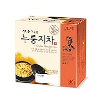 Caldron Nurungji Tea 1.5g x 40 Tea Bags, Premium Korean Herbal Tea Hot cold Nutty Savory Blended Corn Brown Rice Herb 누룽지차 4 Seasons Made in Korea
