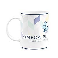 Omega Phi Alpha Ceramic Coffee Mug 11 OZ Tea Cup (Omega Phi Alpha - 1)