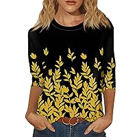 Shirts for Women, Fashion Tops Trendy Floral 2024 Summer Print Women's Casual Outfits Country Shirt, S, 5XL