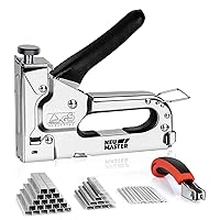 NEU MASTER 3 in 1 Staple Gun, Manual, Heavy Duty with Stapler Remover and 2000Pcs Staples for Upholstery, Fixing Material, Decoration, Carpentry, Furniture