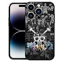 Anime Phone Case for iPhone 14 Pro Case Anime Manga Phone Cases for Girls Boys Women Men, Anti-Scratch Shockproof Slim Soft TPU Phone Cases for Anime Fans iPhone 14 Pro 6.1
