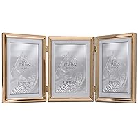 11757T Classic Bead Picture Frame, 5x7 Triple, Gold