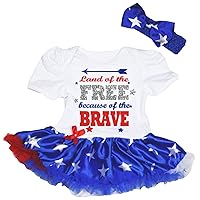 Petitebella Land of 'Free Brave' Baby Dress Nb-18m