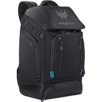 Acer PBG591 Predator Utility Gaming Backpack, Water Resistant and Tear Proof Travel Backpack Fits and Protects Up to 17.3