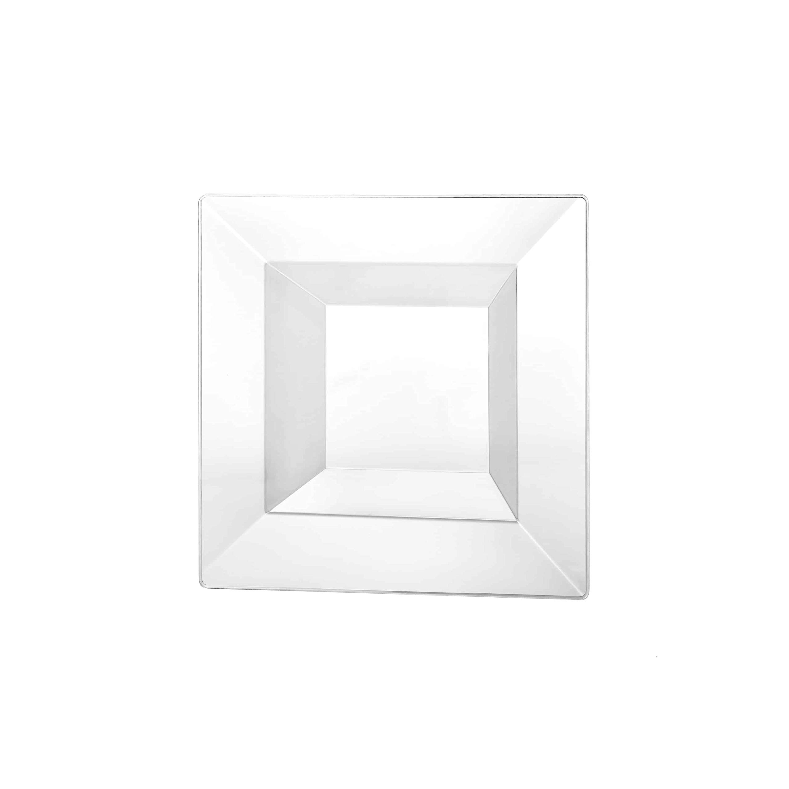 Lillian Tablesettings Plastic 5 oz | Clear Squares Dinner | Pack of 10 Party Bowls