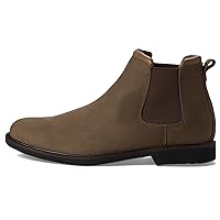 Marc Joseph New York MJNY Mens Casual Comfortable Genuine Leather Chelsea Ankle Boots Lightweight Breathable Elastic Classic Fashion Chukka Dress Boots
