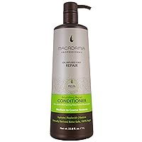 Hair Care Sulfate & Paraben Free Natural Organic Cruelty-Free Vegan Hair Products Nourishing Repair Hair Conditioner, 33.8 oz, Green