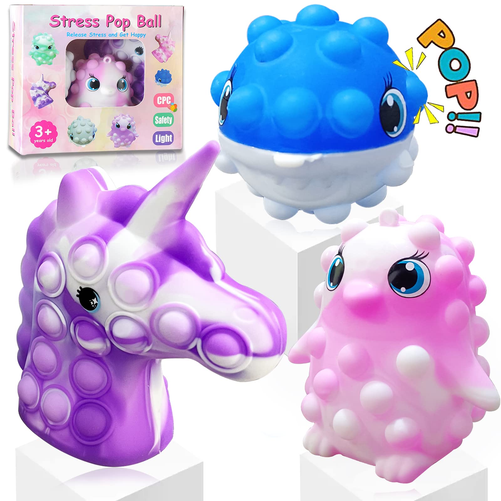 Mua Pop Stress Balls Fidget Toys 3D Silicone Squeeze Pop Balls Toy Push  Bubble Animal Fidget Ball Alleviate Tension Toy for Kids and Adults trên  Amazon Mỹ chính hãng 2023 | Giaonhan247