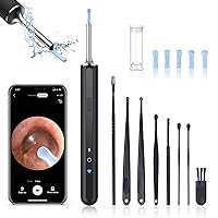 Ear Wax Removal, Ear Wax Removal Kit with 1080P HD, Ear Cleaner with Camera and Light, Ear Cleaning Kit with 6 Ear Spoon, Otoscope with Light, Ear Camera Include 8 Ear Set