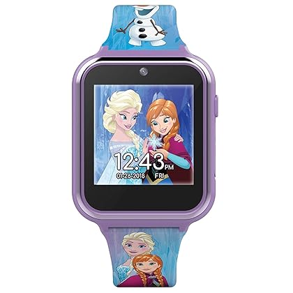 Accutime Kids Disney Frozen Smart Watch with Camera for Kids and Toddlers - Interactive Smartwatch for Boys & Girls with Games, Voice Recorder, Calculator, Pedometer, Alarm, Stopwatch