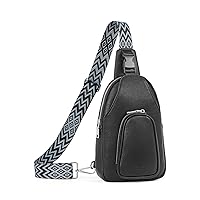 Cross Body Bag Large Sling Bag for Women Leather Sling Backpack Fanny Pack Chest Bag for Travel Hiking