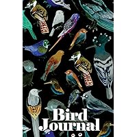 Bird Journal: Birds of America Lined College Ruled and Unlined Pages with a Vintage Inspired Bird Art Paper, Birding Notebook, Bird Watcher Drawing Workbook, Track Birds through the Seasons.
