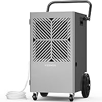 Kesnos 155 Pints Commercial Dehumidifier with Pump – Dehumidifier with Drain Hose and 24 Hr Timer in Large Space Up to 7500 Sq. Ft. – Ideal for Basements, Industrial Spaces and Job Sites