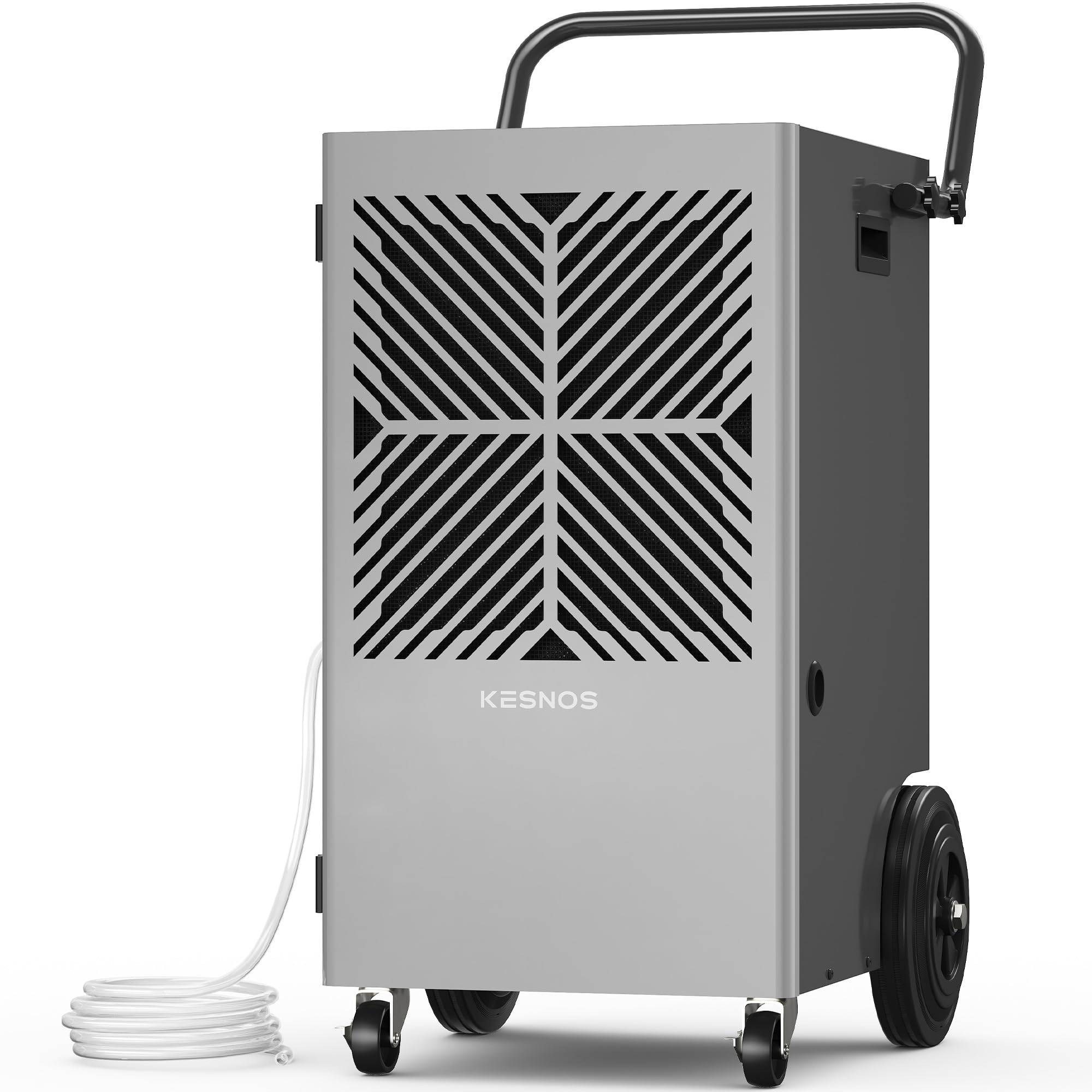Kesnos 155 Pints Commercial Dehumidifier with Pump – Dehumidifier with Drain Hose and 24 Hr Timer in Large Space Up to 7500 Sq. Ft. – Ideal for Basements, Industrial Spaces and Job Sites