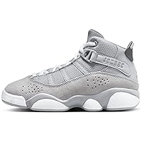 Jordan 6 Rings Little Kids' Shoes (323432-009, Wolf Grey/White/Cool Grey) Size 2
