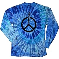 Guitar Peace Tie Dye Long Sleeve Shirt
