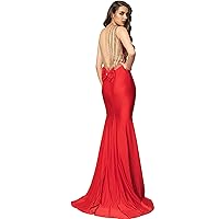 Women's Formal Evening Dress Golden Strap Open Back Long Prom Maxi Dress