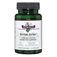 Vitanica Bitters Extra, Digestion Support, Vegan/Vegetarian, 30 Capsules
