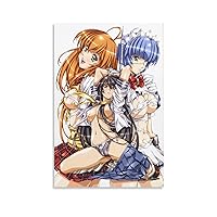 Battle Vixens-Ikkitousen Anime Posters Aesthetic Poster Girls Guys Game Room Dorm Bathroom Decor (2) Canvas Wall Art Prints for Wall Decor Room Decor Bedroom Decor Gifts 08x12inch(20x30cm) Unframe-s