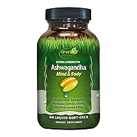 Extra Strength Ashwagandha Mind & Body Adaptogenic Herbs Supports Stress Response, Mood, Mental & Physical Performance with Cordyceps, Turmeric, BioPerine & More - 60 Liquid Softgels
