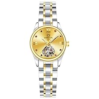 Carnival Women's Automatic Mechanical Watch Simple Skeleton Dial