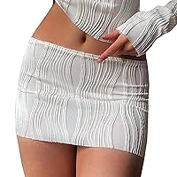 XJYIOEWT Womens Dresses Spring Maxi, Women Solid Skirt Fashion Thin Elastic Waist Short Skirt Shorts Skirt Summer Midi