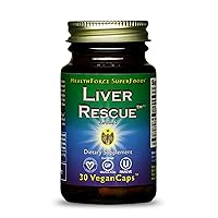Liver Rescue - Natural Liver Cleanse - Liver Health Formula with Milk Thistle & Dandelion Root - Gluten-Free & Vegan - 30 Capsules