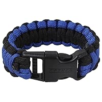 Rothco Deluxe Paracord Bracelet, Royal Blue/Black, 9''