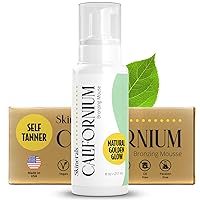 Self Tanner Mousse - Natural Self Tan, Streak-Free Organic Self Tanning Foam for All Skin Types, Long Lasting Sunless Fake Tan in 4-8 hours, Face and Body Bronzer, 8 Oz (Californium)