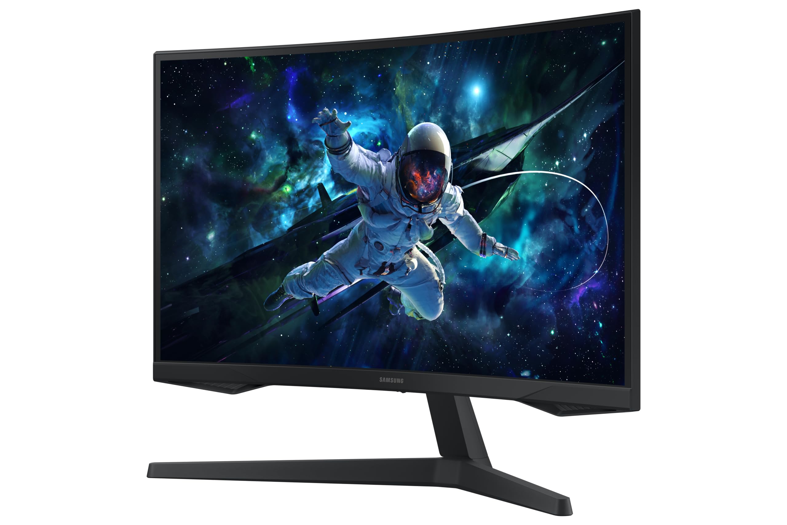 SAMSUNG 27-Inch Odyssey G55C Series QHD 1000R Curved Gaming Monitor, 1ms(MPRT), HDR10, 165Hz, AMD Radeon FreeSync, Eye Care, LS27CG552ENXZA, 2024