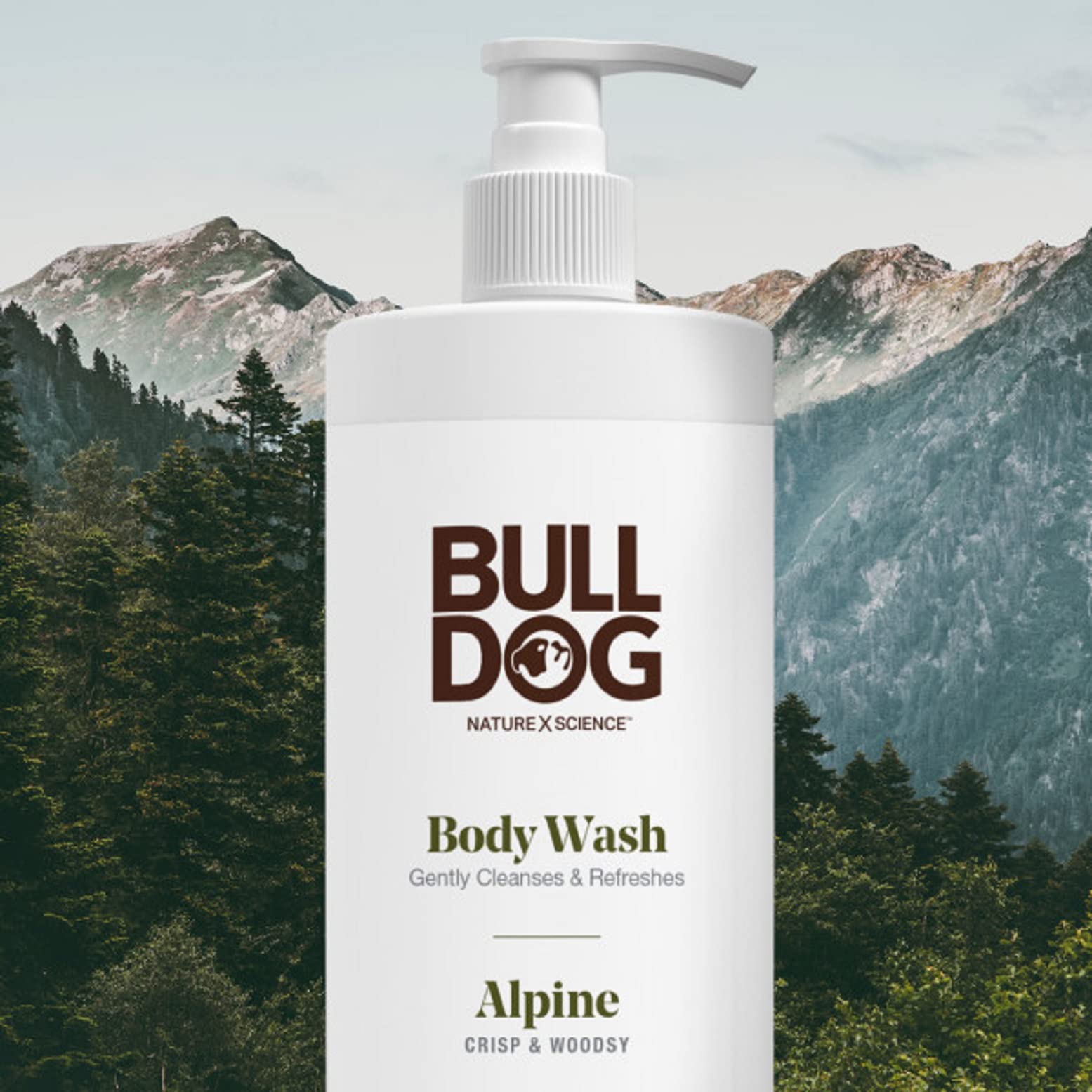 BULLDOG Mens Skincare and Grooming Body Wash, Alpine, 16.9 Fluid Ounce