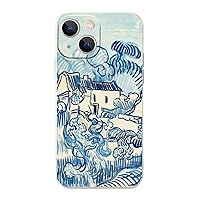 iPhone 13 Phone Case, Van Gogh Landscape Aesthetic Art Blue Phone Case, Famous Art Shockproof Protective Phone Cover for iPhone 13