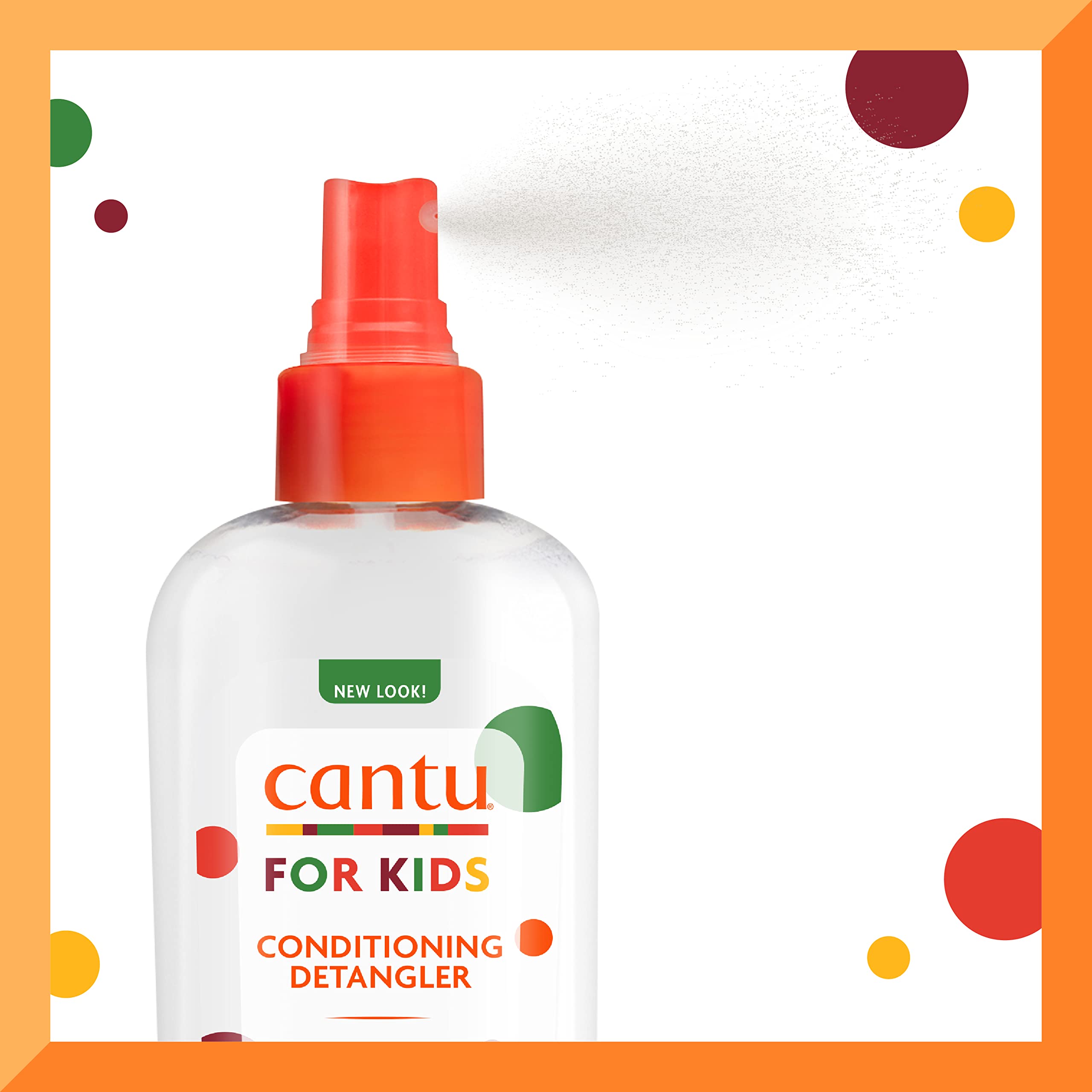 Cantu Care for Kids Paraben & Sulfate-Free Conditioning Detangler with Shea Butter, 6 fl oz (Pack of 3) (Packaging May Vary)