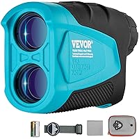 VEVOR Golf Rangefinder, Laser Golfing Hunting Range Finder, 6X Magnification Distance Measuring, Golfing Accessory with High-Precision Flag Lock, Slope Switch, Continuous Scan