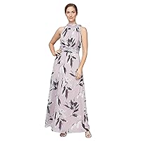 S.L. Fashions Women's Sleeveless Print Maxi Dress