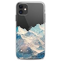 Case Compatible with iPhone 14 13 Pro Max 12 Mini 11 Xs X 8 Plus Xr 7 SE 6s 5 Amazing Mountain Landscape Clear Winter Mount Print Design View Cute Flexible Silicone Nature Slim Soft Kid