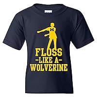 NCAA Floss Like a Mascot, Team Color Youth T Shirt, College, University