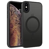 GUAGUA for iPhone X Case iPhone Xs Case Compatible with MagSafe iPhone X/XS Magnetic Case Slim Translucent Matte Skin Feeling Shockproof Protective Anti-Scratch Case for iPhone X/XS 5.8