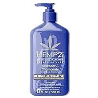 Hempz Body Lotion - Lavender & Chamomile Herbal Limited Edition Daily Moisturizing Cream, Shea Butter, Aloe, Lavender Extract Body Moisturizer - Skin Care Products, Hemp Seed Oil - 17 Fl Oz