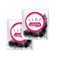 LLBA Promade Fans (2 Boxes) (10D 0.03 CC 12mm & 10D 0.03 CC 13mm) | Handmade Volume Eyelashes | Long Lasting | Easy Application