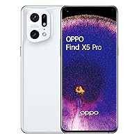 Oppo Find X5 Pro 5G Dual 256GB 12GB RAM Factory Unlocked (GSM Only | No CDMA - not Compatible with Verizon/Sprint) China Version | No Google Play Installed - White