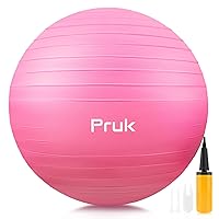 Exercise Ball Yoga Ball, Thick Anti-Slip Pilates Ball for Pregnancy Birthing, Workout and Core Training, Anti-Burst Fitness Ball with Air Pump, Suitable for Home Gym Office