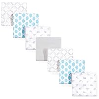 Luvable Friends Unisex Baby Cotton Flannel Receiving Blankets, Elephant 7-Pack, One Size