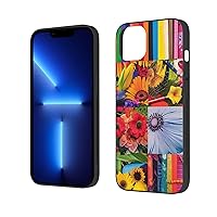 Colorful Collage Printed Case for iPhone 13 Cases 6.1 Inch Shockproof Phone Case Cover Not Yellowing Anti-Fingerprint